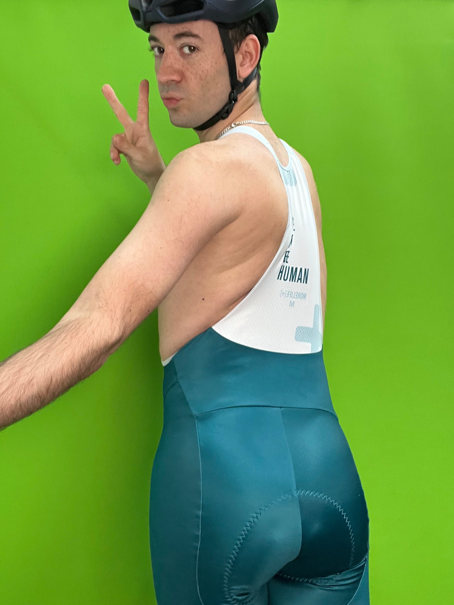 Green Morelife bib shorts