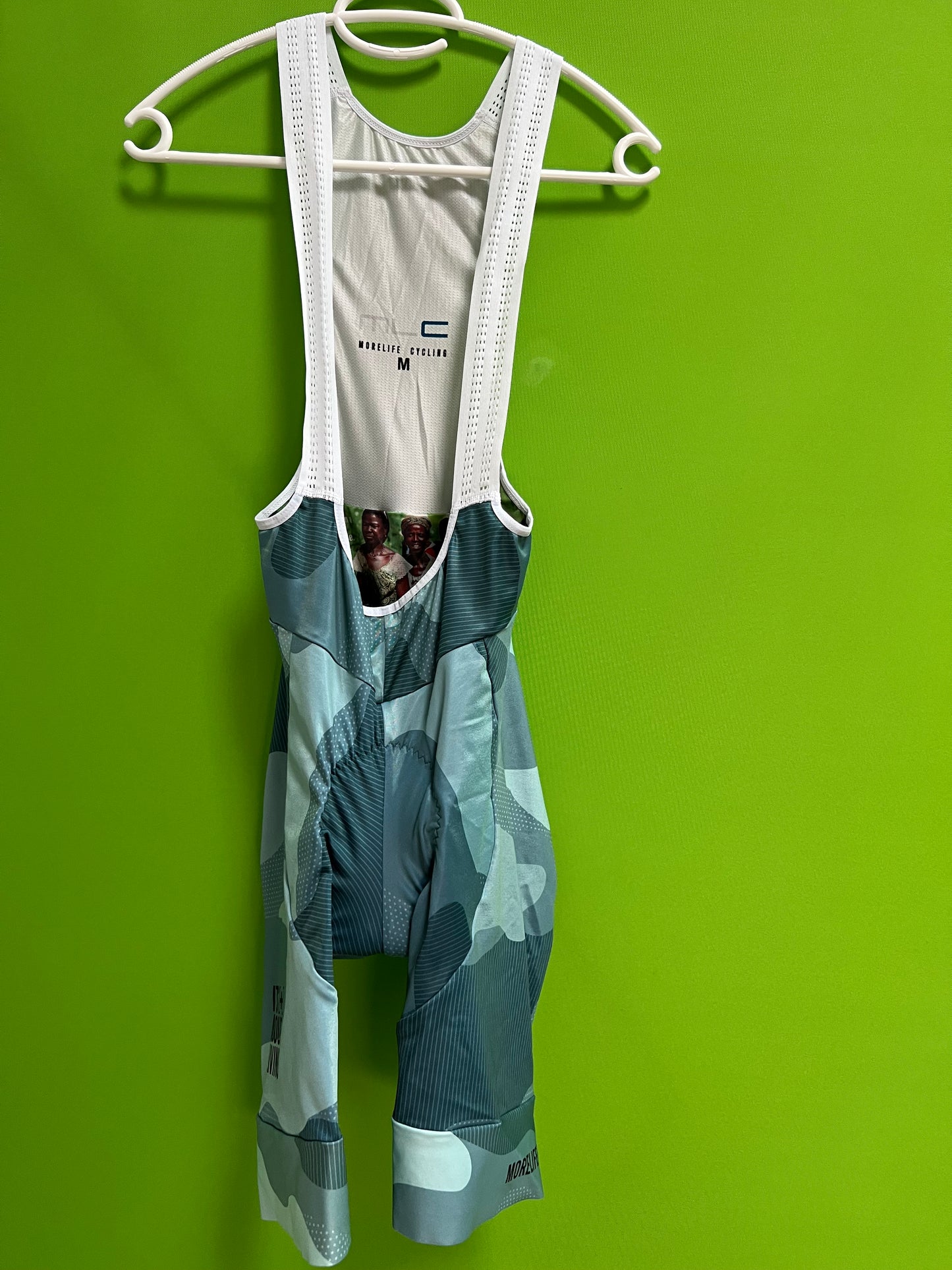 Green Camo Morelife bib shorts