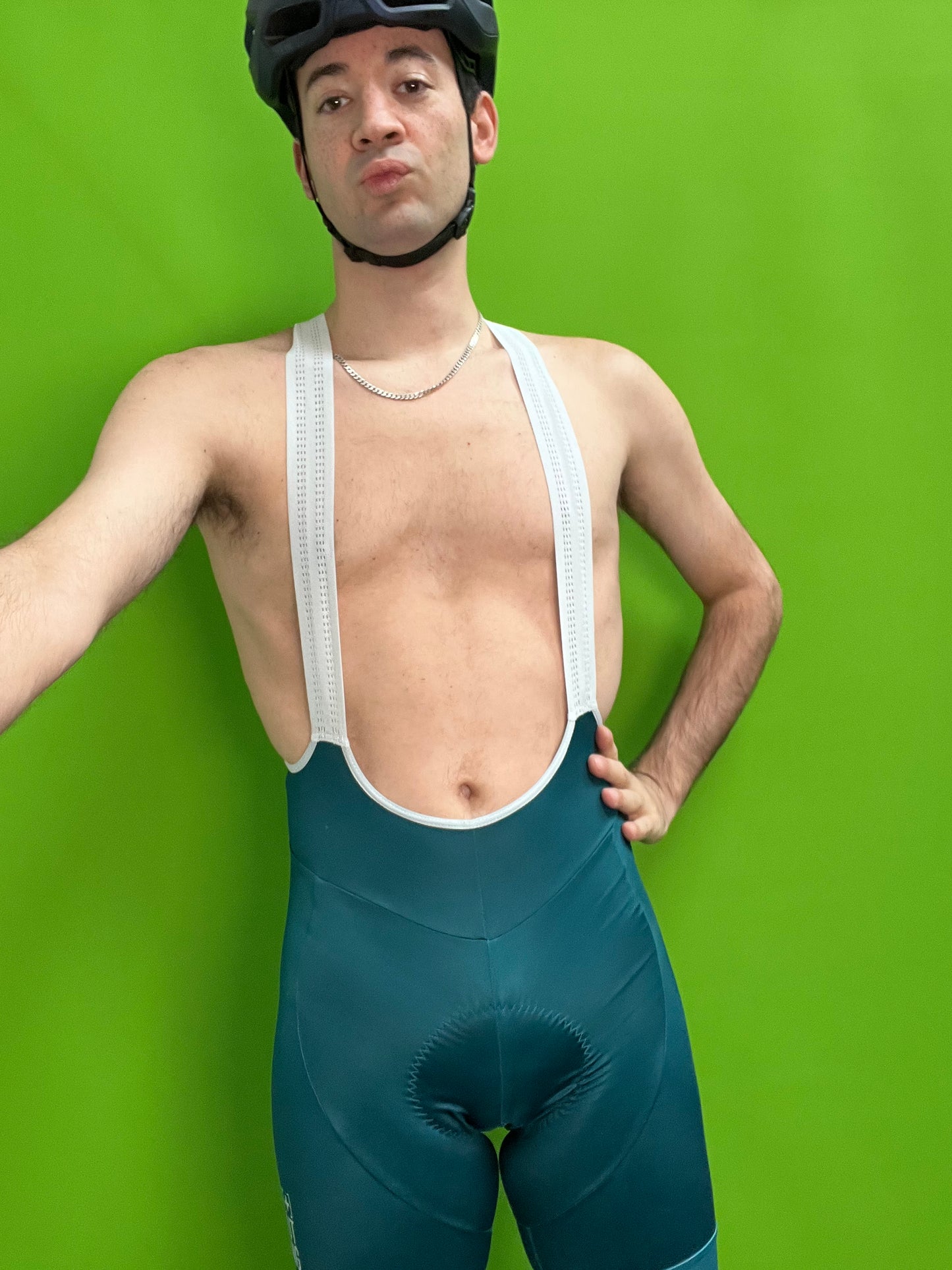 Green Morelife bib shorts